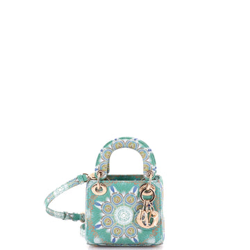 Christian Dior Dior In Lights Lady Dior Bag Embroidered Painted Calfskin Micro