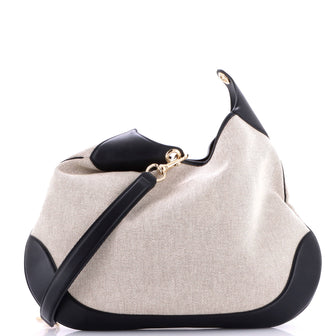 Gucci B Shoulder Bag Canvas Large