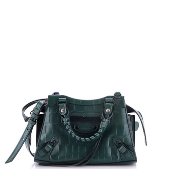 Balenciaga Neo Classic City Bag Crocodile Embossed Leather Mini
