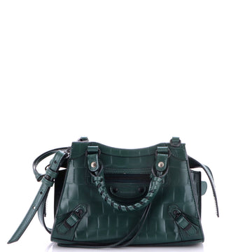Balenciaga Neo Classic City Bag Crocodile Embossed Leather Mini