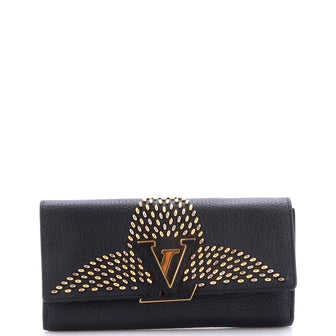 Louis Vuitton Capucines Wallet Leather with Embellished Detail