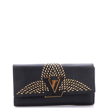 Louis Vuitton Capucines Wallet Leather with Embellished Detail