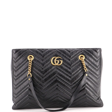 Gucci GG Marmont Zip Tote Matelasse Leather Medium