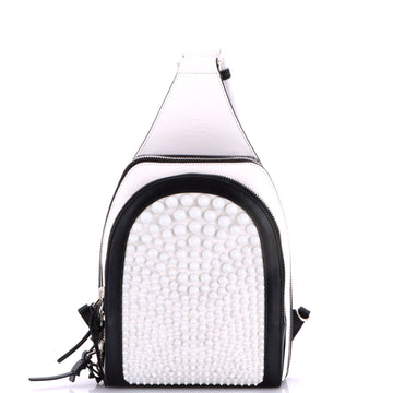 Christian Louboutin Loubifunk Sling Bag Spiked Leather Small