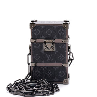 Louis Vuitton Trunk Box Pouch Monogram Eclipse Canvas