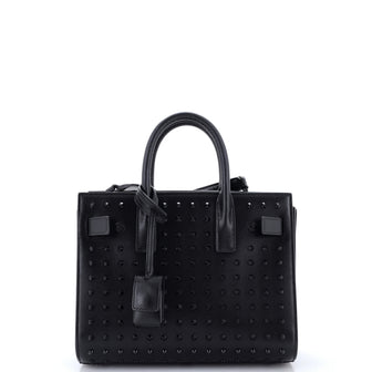 Saint Laurent Sac de Jour Bag Studded Leather Nano