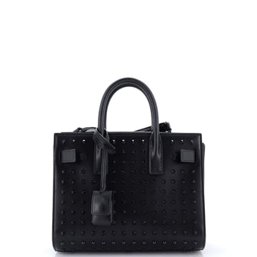 Saint Laurent Sac de Jour Bag Studded Leather Nano
