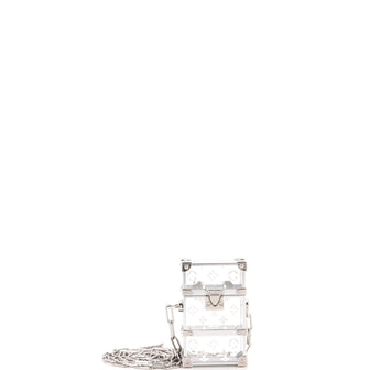 Louis Vuitton Trunk Box Pouch Monogram Plexiglass