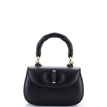 Gucci Bamboo 1947 Top Handle Bag Leather Small