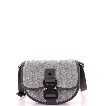 Christian Dior Gallop Flap Messenger Bag Oblique Canvas Mini