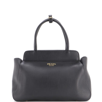 Prada Frame Tote Soft Grain Leather Medium