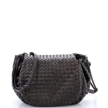 Bottega Veneta Flap Messenger Bag Intrecciato Nappa Small