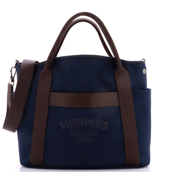 Hermes Sac De Pansage Groom Handbag Canvas