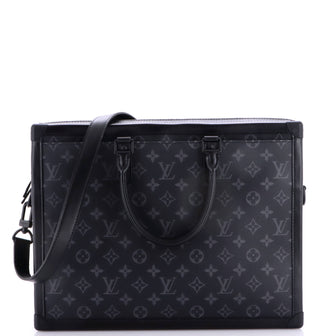 Louis Vuitton Soft Trunk Briefcase Monogram Eclipse Canvas