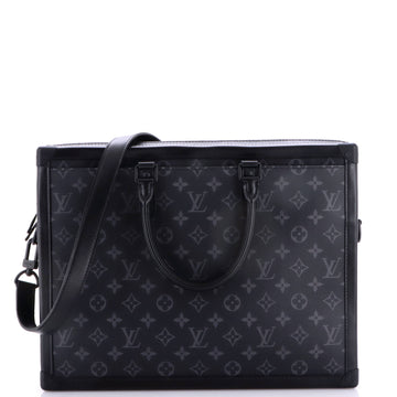 Louis Vuitton Soft Trunk Briefcase Monogram Eclipse Canvas