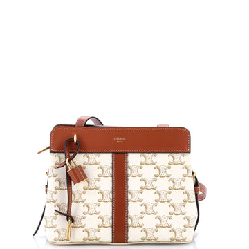 Celine Teen Cabas De France Bag Triomphe Coated Canvas Small