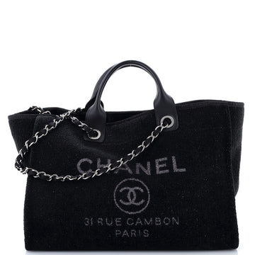 Chanel Deauville Tote Lurex Boucle Medium