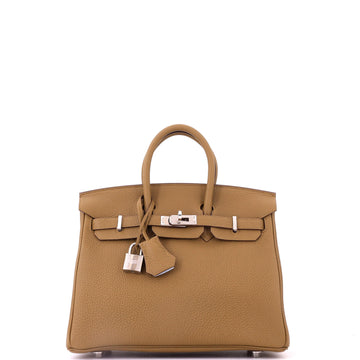 Hermes Birkin Handbag Verso Togo with Palladium Hardware 25