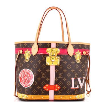 Louis Vuitton Neverfull NM Tote Limited Edition Summer Trunks Monogram Canvas MM