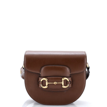 Gucci Horsebit 1955 Rounded Shoulder Bag Leather Mini