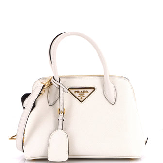 Prada Dual Strap Promenade Bag Saffiano Leather Small