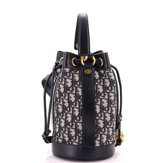 Christian Dior Drawstring Backpack Oblique Canvas Small