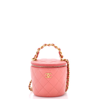 Chanel Afternoon Tea Vanity Bucket Bag Quilted Lambskin Mini