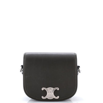 Celine Besace Triomphe Shoulder Bag Leather Small