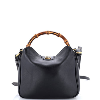 Gucci Diana NM Bamboo Shoulder Bag Leather Small