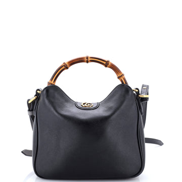 Gucci Diana NM Bamboo Shoulder Bag Leather Small