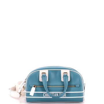 Christian Dior Vibe Zip Bowling Bag Leather Small