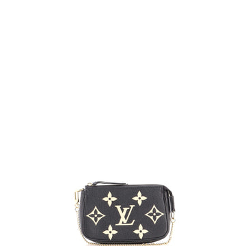 Louis Vuitton Pochette Accessoires Bicolor Monogram Empreinte Giant Mini