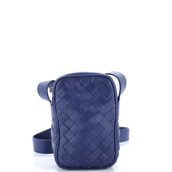 Bottega Veneta Zipped Phone Crossbody Bag Intrecciato Nappa