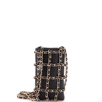 Chanel Tech Me Out Clutch With Chain Lambskin