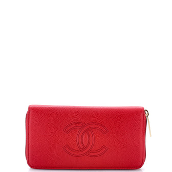 Chanel Timeless CC Zipped Wallet Caviar Long