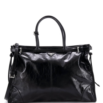 Prada Bonnie Handbag Vitello Shine Extra Large
