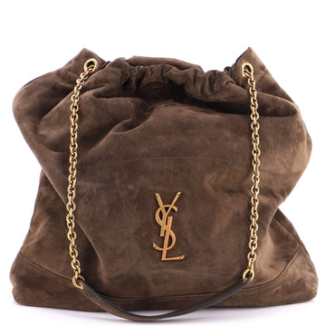 Saint Laurent Jamie 4.3 Pochon Shoulder Bag Quilted Suede Large