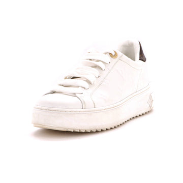 Louis Vuitton Women's Time Out Sneakers Monogram Embossed Leather