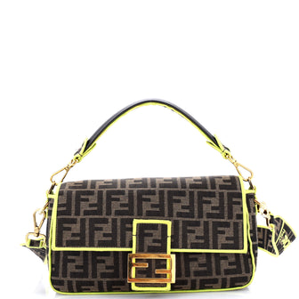 Fendi Baguette NM Bag Zucca Canvas Medium