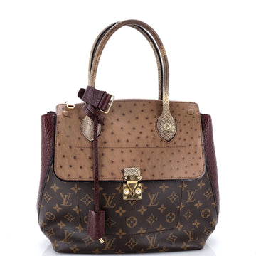 Louis Vuitton Majestueux Tote Monogram Canvas and Exotics MM