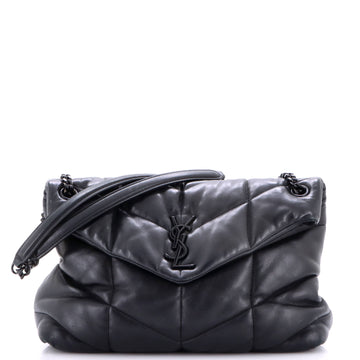 Saint Laurent Loulou Puffer Shoulder Bag Quilted Leather Medium