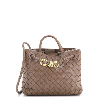 Bottega Veneta Andiamo Top Handle Bag Intrecciato Nappa Small