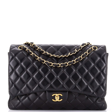 Chanel Classic Single Flap Bag Quilted Lambskin Maxi