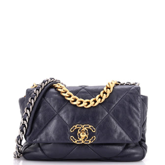 Chanel 19 Flap Bag Quilted Leather Medium