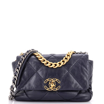 Chanel 19 Flap Bag Quilted Leather Medium
