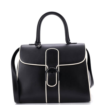 Delvaux Brillant Top Handle Bag Leather MM