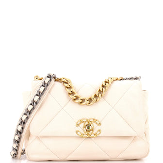 Chanel 19 Flap Bag Quilted Leather Medium