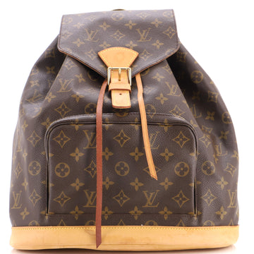 Louis Vuitton Vintage Montsouris Backpack Monogram Canvas GM
