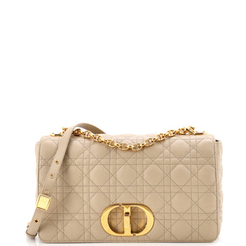 Christian Dior Caro Bag Cannage Quilt Calfskin Medium