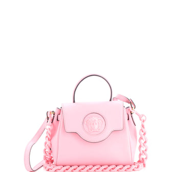Versace La Medusa Top Handle Bag Leather Small